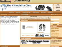Tablet Screenshot of chinchillaclub.com